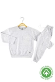ESİLA KİDS Erkek Çocuk Takım Kargo Cepli Pamuklu Uzun Kolu Örme Eşofman Takım 3-8 Yaş thumbnail 8