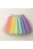 ESİLA KİDS Kız Çocuk Etek Renkli Tütü Etek Parti Ve Özel Gün İçin Etek 2-6 Yaş thumbnail 3