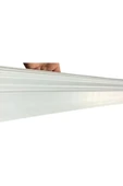 12cmx240cm 1 Adet Bayburt PVC Süpürgelik Suya Neme Dayanıklı Parke Seramik Salon Mutfak Süpürgeliği - 2
