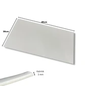 BEYAZ Kesim Lastiği / Kesme Matı Çift Taraflı 45X30 cm Deri El Aleti - 2