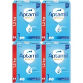 Nutrıcıa Aptamil Pronutra 1200GR Bebek Sütü No:1 (0-6 Ay) Yenidoğan Doğumdan itibaren (4 Lü Set) - 1