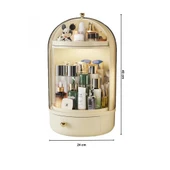 Piev House By House 360 Glow Vitrin Şeffaf Fırçalık Ve Şeffaf Mücevherat Üçlü Set - 5