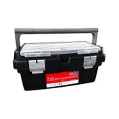Plastik Açma Kapatmalı 12'' 12 Litre Organizer Bölmeli Taşınabilir Kulplu Takım Çantası Alet Çanta - 1