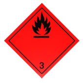 ADR Uyumlu 30x30 Cm Düz ATEŞ 3 Reflektörlü Uyarı Levhası Tehlikeli Madde Taşıma Güvenlik Plakası thumbnail 2