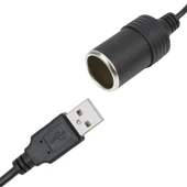 Usb 2.0 5 Volt - 2 Amper To 12 Volt - 0.8 Amper Araç Çakmak Fi̇şi̇ Di̇şi̇ Çevi̇ri̇ci̇ - 2