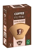Universal Coffee Filters Filtre Kahve Kağıdı 1/2 2 Numara 80'li Paket - 1