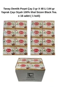 Tanay Demlik Poşet Çay 3 gr X 48 Li 144 gr Yaprak Çayı Siyah 100% İthal Süzen Black Tea. X 16 ADET - 2