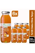 Benorganic Organik Detox Elma Tarçın Zencefil Suyu 6x250ml - 2