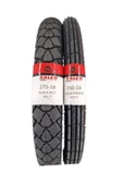 RALCO TYRES Mondial 100 Masti, Falcon, 275-18 Tt Ve 250-18 Tt Tubetype Lastik Set - 3