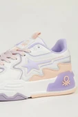 Benetton BNI-11512 Kadın Sneaker Ayakkabı Beyaz Pudra 36-40 - 2