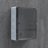 290x230x100 mm Sıva Üstü Şeffaf Kapaklı Buat Kutusu - 4