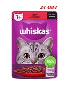 Whiskas Sığır Etli Poşet Yaş Mama 24 X 85 G - 1