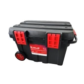 Tekerlekli Taşınabilir 78 Litre Organizer Bölmeli Taşınabilir Kulplu Takım Çantası Alet Çanta - 5