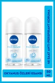 Kadın Roll-on Deodorant Fresh Natural 50ml, 72 Saat Anti-Perspirant Ter Koruması, Alkolsüz, X2 Adet - 1