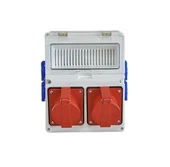 220x280x120 mm Sıva Üstü Kombinasyon Kutusu (9 Sigorta Kapasiteli+2 Adet 5x32A Priz+4 Adet 1x16A Priz) - 1