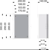 200x300x130 mm Taban Saclı Polyester Pano thumbnail 6