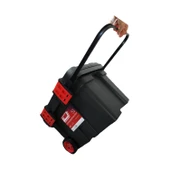 Tekerlekli Taşınabilir 78 Litre Organizer Bölmeli Taşınabilir Kulplu Takım Çantası Alet Çanta - 1