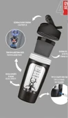 Stevig ST-225 4 Gym Şarj Edilebilir Elektrikli Shaker 650ML Black - 1