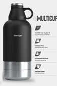 Stevig ST-212 4 Multi-Cup Çelik Termos 1.9LT Black - 2