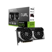 Asus DUAL-RTX5070-O12G 12GB 192Bit GDDR7 DP/HDMI PCI 5.0 Ekran Kartı thumbnail 2