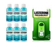 Listerine Cool Mint Ağız Gargarası 95 ml x6 + Fresh Burst Pocketmist Ağız Spreyi 7.7 ml - 1