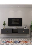 CENEYRA TDA1501AG - ZUZU DUVARA MONTAJ TV STAND ANTRASİT-GOLD 150CM - 1