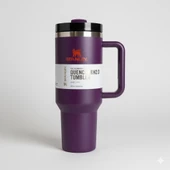 Stanley Quencher H2.O FlowState 40OZ Tumbler Pipetli Termos 1.18L Mor thumbnail 1