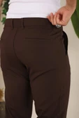 Erkek Slim Fit Likralı Bilek Boy Dilli Kumaş Pantolon - 3