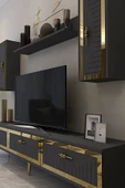 CENEYRA TVR1801A - TUNA TV ÜNİTESİ ANTRASİT GOLD 180CM - 3