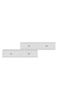 CENEYRA TDA1203AG - ZUZU 2Lİ DUVARA MONTAJ TV STAND ANTRASİT-GOLD 120CM+120CM - 8