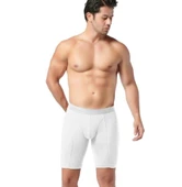 3 Adet Gümüş Erkek Likralı Uzun Boxer 4074 thumbnail 1