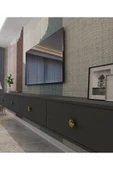 CENEYRA TDA2401AG - ZUZU DOUBLE DUVARA MONTAJ TV STAND ANTRASİT-GOLD 240CM - 3
