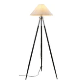 Cosby Siyah-Krom Kaplamalı Tripod Metal 3 Ayaklı Lambader - 2