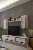 CENEYRA TVR1801A - TUNA TV ÜNİTESİ ANTRASİT GOLD 180CM - 6