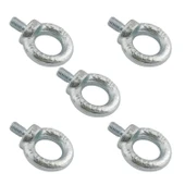 Aybolt Eye Bolt 5 Adet 6 mm Metal Halka Civata Askı Civatası Paslanmaz Çelik Montaj Bağlantı Elemanı thumbnail 1