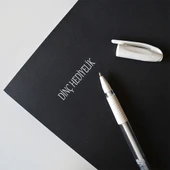 Erkek Complex Kolları Deri Kolej Oversize T-Shirt - Beyaz thumbnail 3