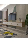 CENEYRA TDA2401AG - ZUZU DOUBLE DUVARA MONTAJ TV STAND ANTRASİT-GOLD 240CM - 10