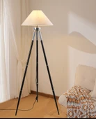Cosby Siyah-Krom Kaplamalı Tripod Metal 3 Ayaklı Lambader - 1