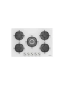 Silverline CS5622W01 Beyaz Cam Ankastre Ocak Woklu 9 Kademeli Emaye Izgaralı - 1