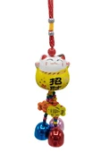 Feng Shui Maneki Neko Şans Kedisi Sarı No.3 thumbnail 5
