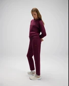 Ellesse EF556-BRD Kadın Bordo Eşofman Altı - 4