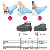 SRTfootcare Silikon Ayakkabı Kılıfı Kaymaz Su Kir Geçirmez Siyah - 9