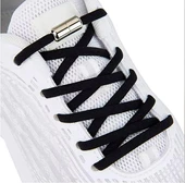 SRTfootcare Metal Vidalı Kilitli Akıllı Elastik Outdoor Ayakkabı Bağcığı Yassı 100cm 1 Çift thumbnail 4