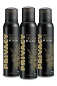 Privacy Gold Men Erkek Deodorant 3x150ml - 1
