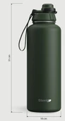 Stevig ST-252 1 Hand Leak-Proof Sızdırmaz Çelik Termos 1500ML Green - 4