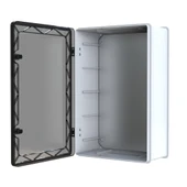 400x600x240 Şeffaf Kapaklı Taban Saclı Pano - 1