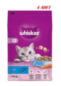 Whiskas Ton Balıklı ve Sebzeli Yetişkin Kedi Maması 300gr*4 ADET thumbnail 1