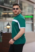 Erkek şerit Detaylı Kısa Kollu T-shirt thumbnail 2