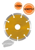 Wuvera 115 mm Elmas Kesici Disk – Beton, Mermer, Granit ve Taş Kesimi İçin Dayanıklı Kesme Taşı thumbnail 1