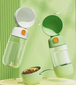 Taşınabilir Evcil Hayvan Mama Hazneli Su Matarası thumbnail 5